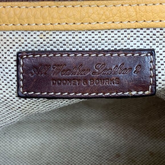 Dooney & Bourke Large Shoulder Hobo Bag In Yellow Pebble Leather H2 681917 - Picture 8 of 16